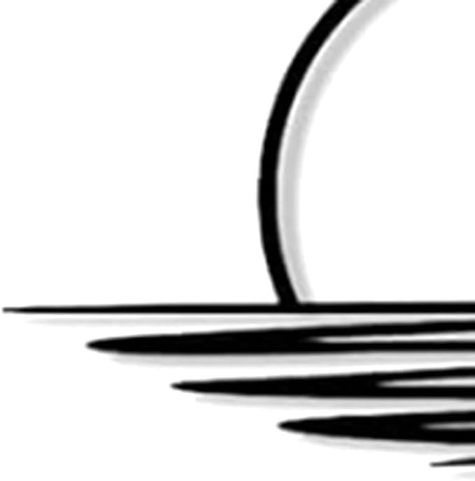 Sunrise and Seagulls Metal Wall Art – Abstract Sunset Minimalist Line Art